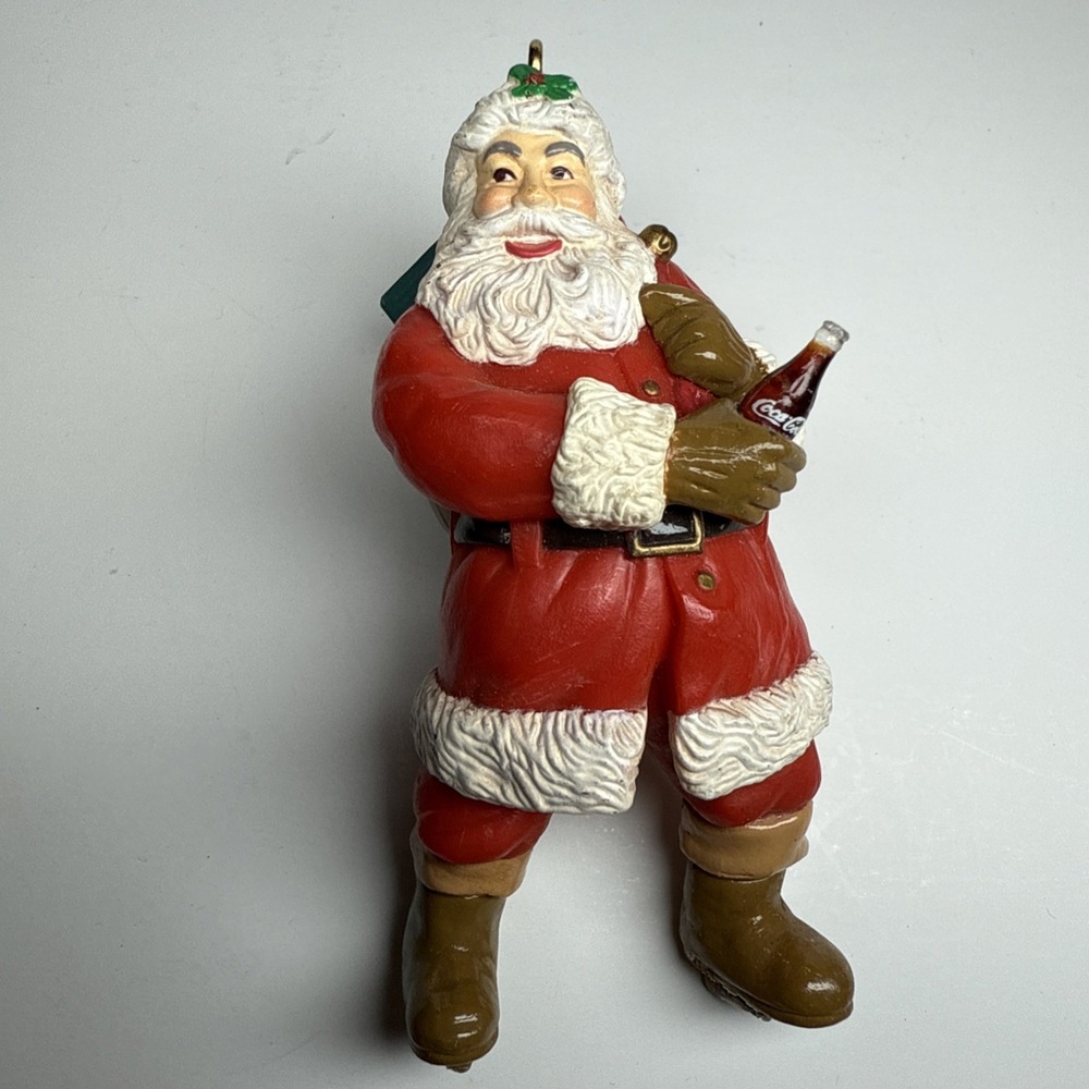 🇺🇸Coca-Cola Santa Claus ornament Figure Collectible Circa 1943 Unique